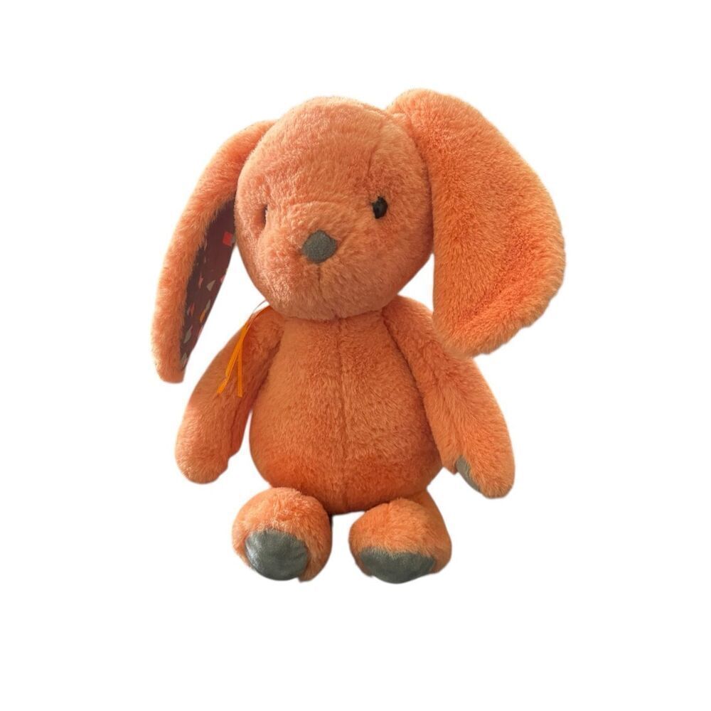 B Softies Kids Orange Happy Hues Coral Cutie Bunny Stuffed Animal Plush OS